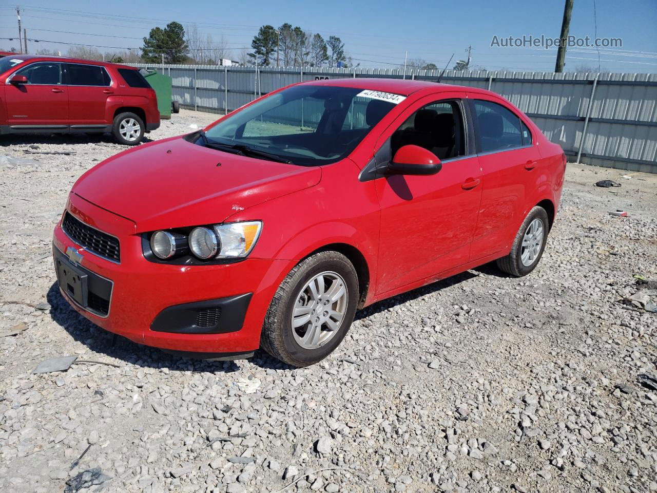 2013 Chevrolet Sonic Lt Красный vin: 1G1JC5SH8D4228704