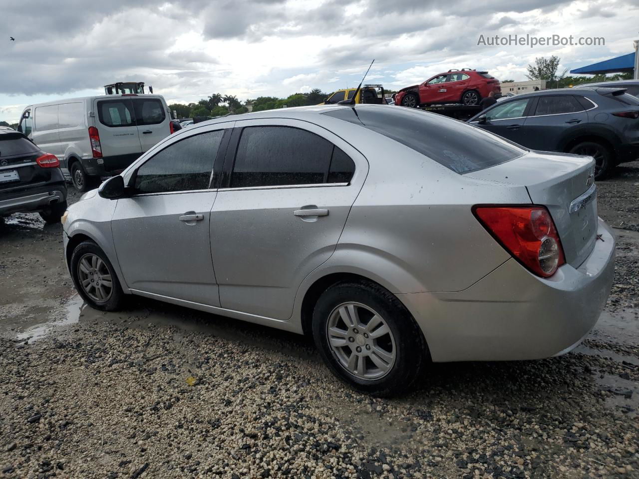 2014 Chevrolet Sonic Lt Silver vin: 1G1JC5SH8E4104255