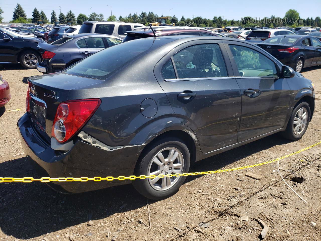 2014 Chevrolet Sonic Lt Gray vin: 1G1JC5SH8E4160096