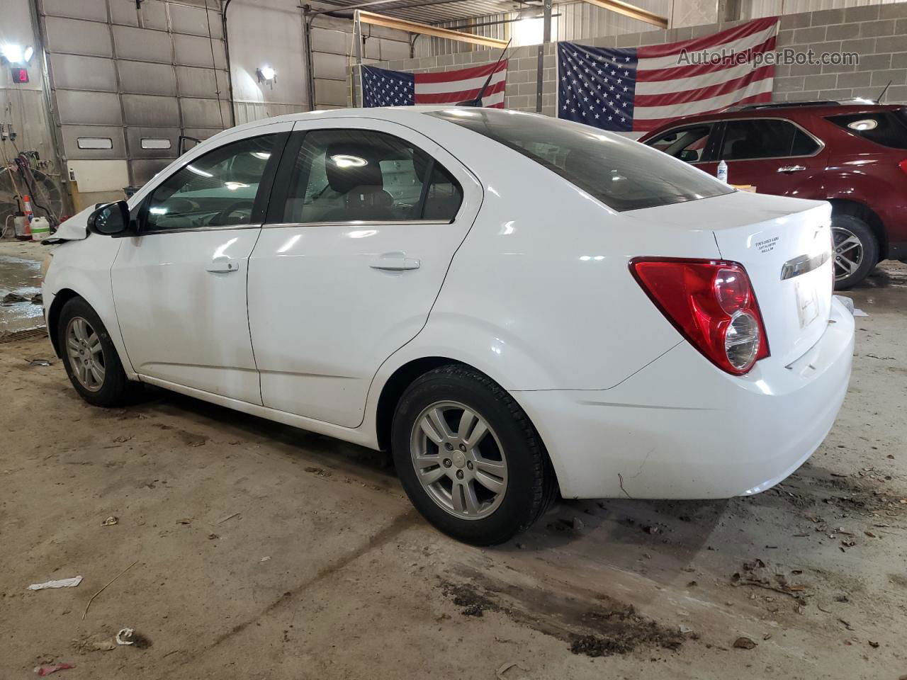 2014 Chevrolet Sonic Lt White vin: 1G1JC5SH8E4201620