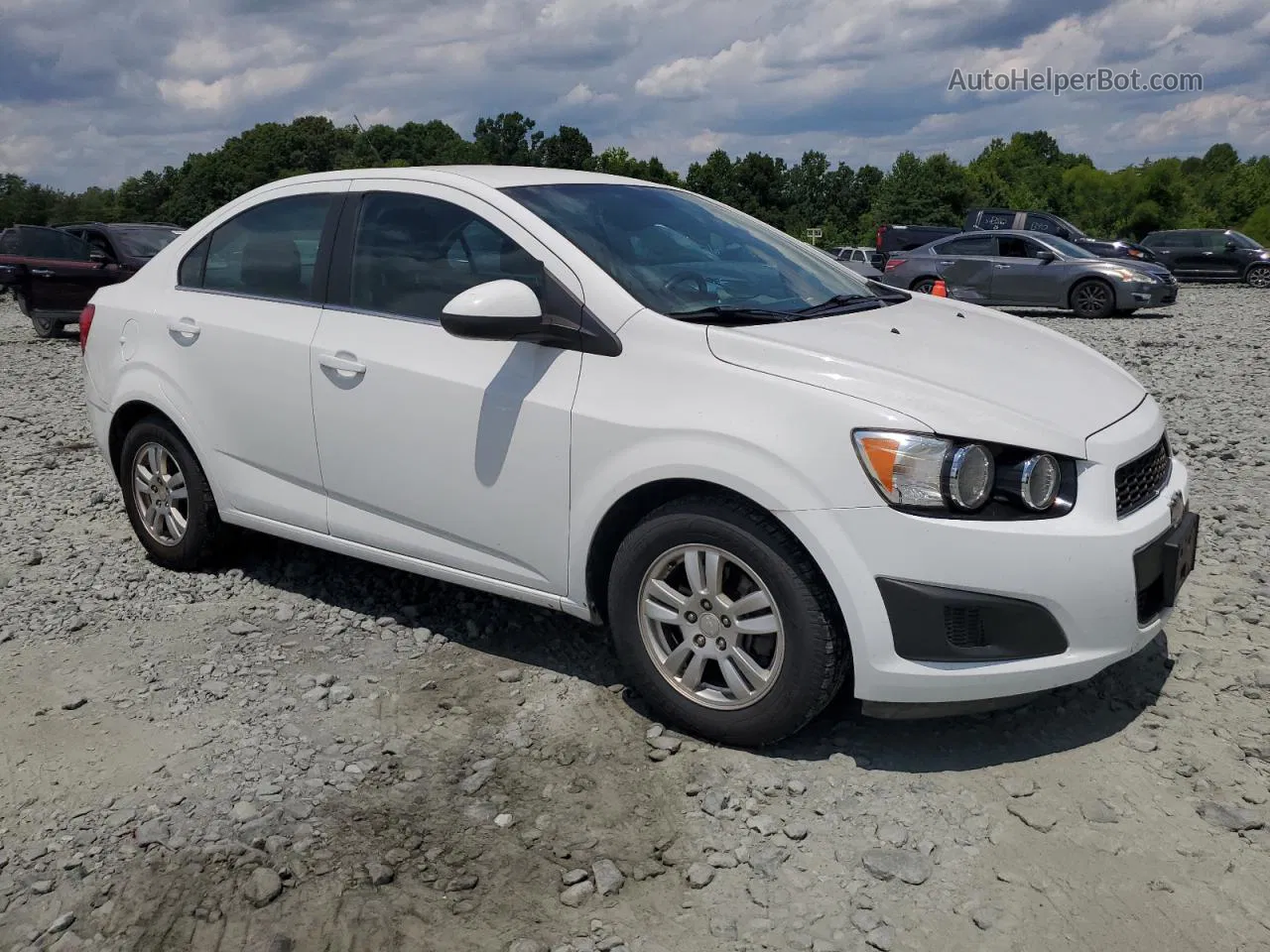 2013 Chevrolet Sonic Lt White vin: 1G1JC5SH9D4105090