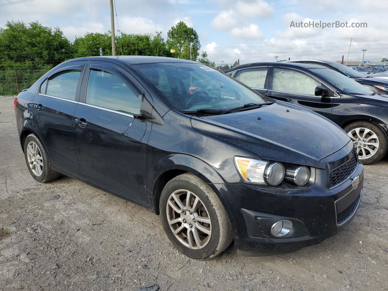 2013 Chevrolet Sonic Lt Black vin: 1G1JC5SH9D4112475