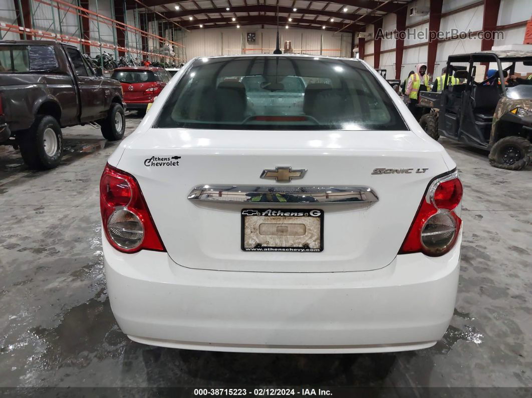 2013 Chevrolet Sonic Lt Auto White vin: 1G1JC5SH9D4125582