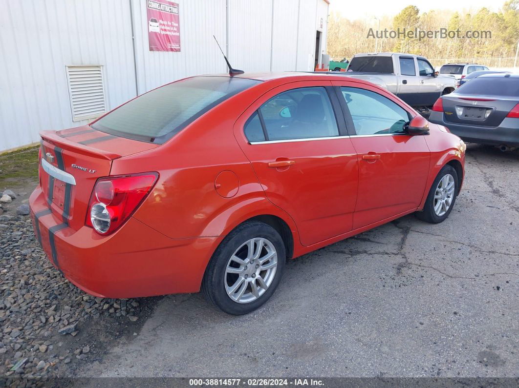 2013 Chevrolet Sonic Lt Auto Orange vin: 1G1JC5SH9D4170344