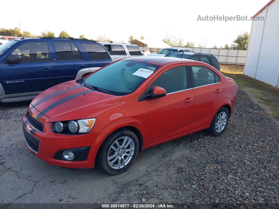 2013 Chevrolet Sonic Lt Auto Orange vin: 1G1JC5SH9D4170344