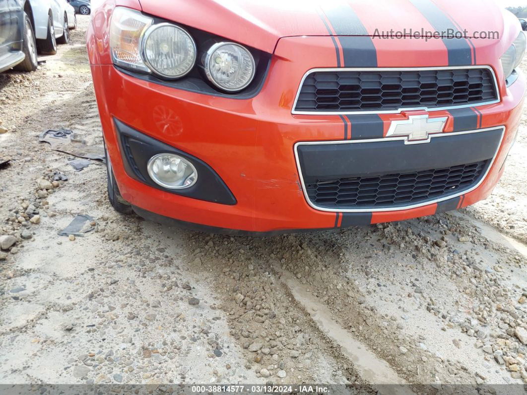 2013 Chevrolet Sonic Lt Auto Orange vin: 1G1JC5SH9D4170344