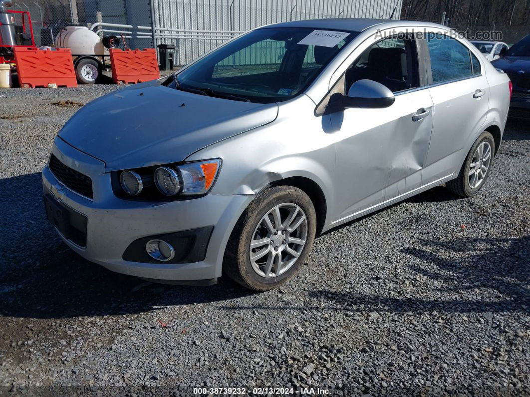 2013 Chevrolet Sonic Lt Auto Silver vin: 1G1JC5SH9D4172563