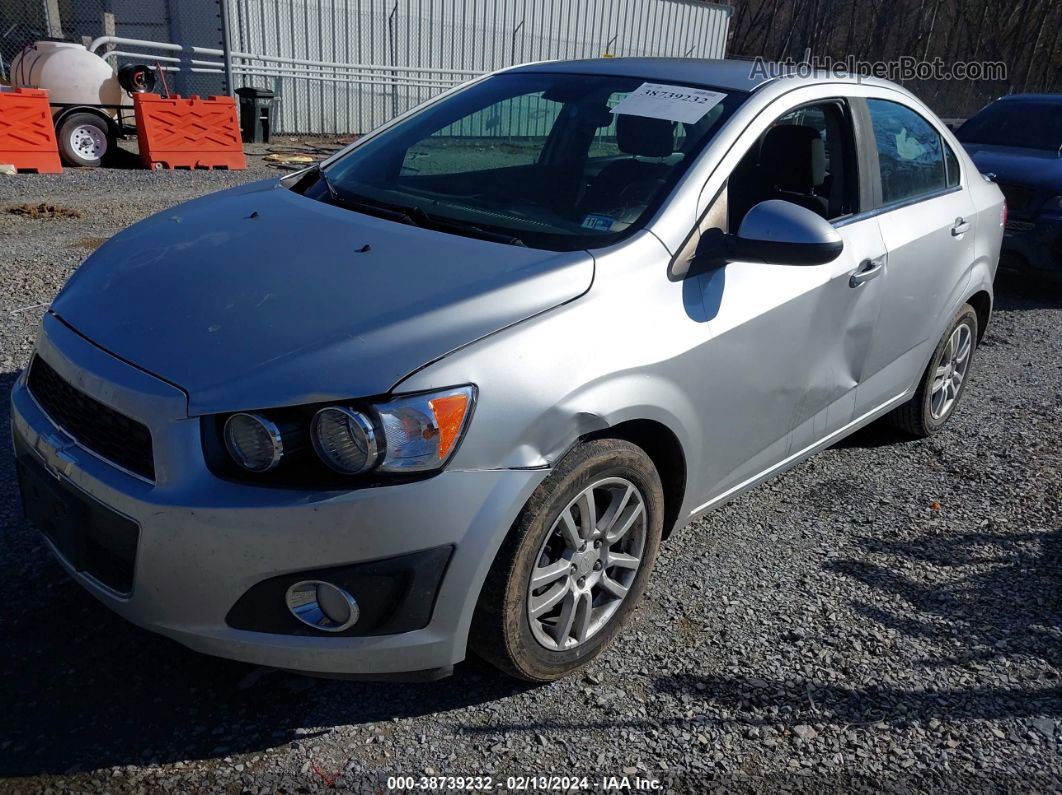 2013 Chevrolet Sonic Lt Auto Silver vin: 1G1JC5SH9D4172563