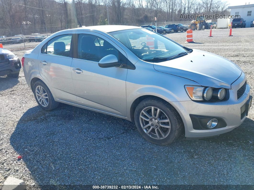 2013 Chevrolet Sonic Lt Auto Silver vin: 1G1JC5SH9D4172563