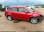 2013 Chevrolet Sonic Lt Red vin: 1G1JC5SH9D4222023