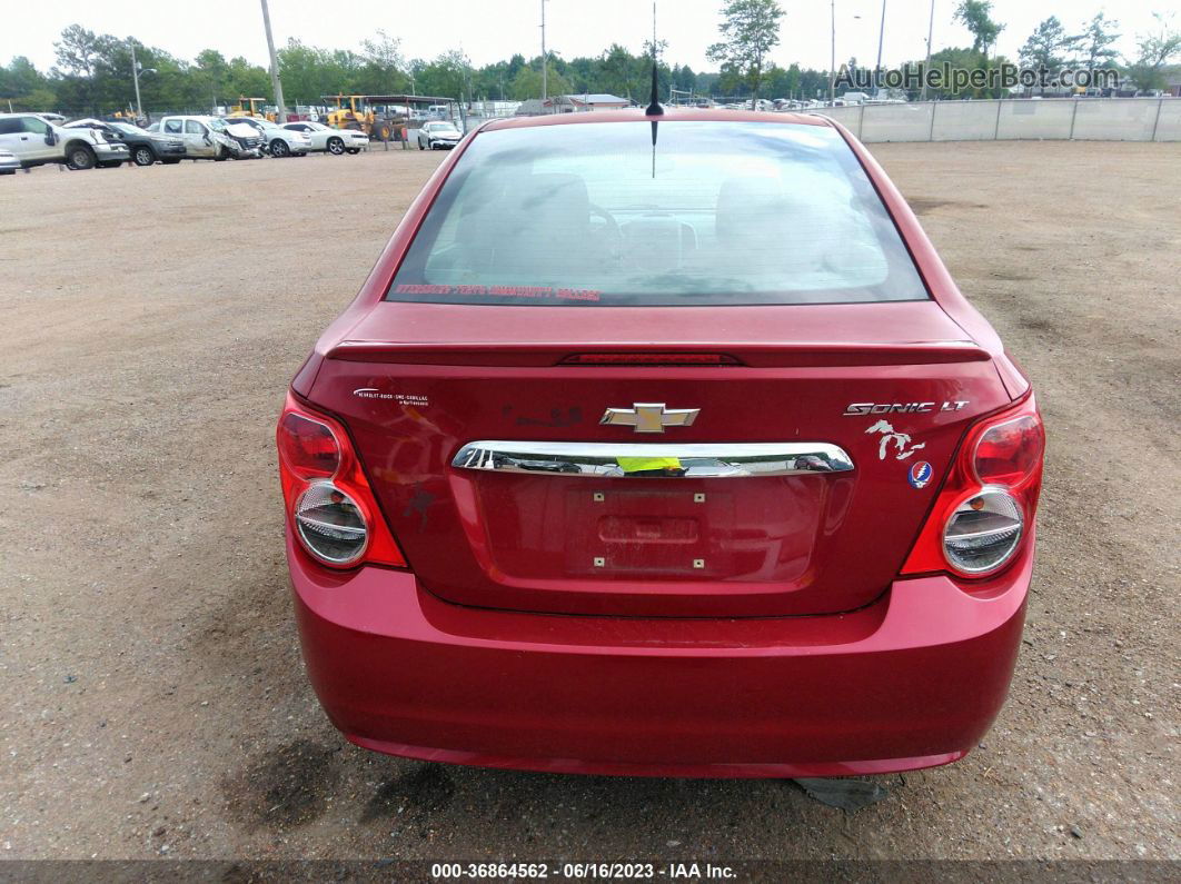 2013 Chevrolet Sonic Lt Красный vin: 1G1JC5SH9D4222023