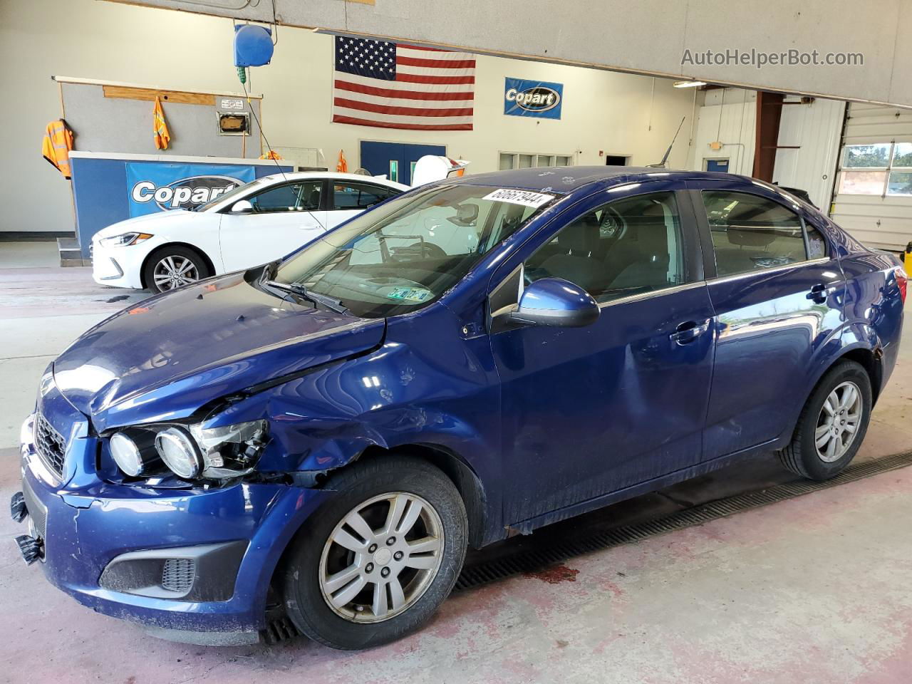 2013 Chevrolet Sonic Lt Синий vin: 1G1JC5SH9D4257354