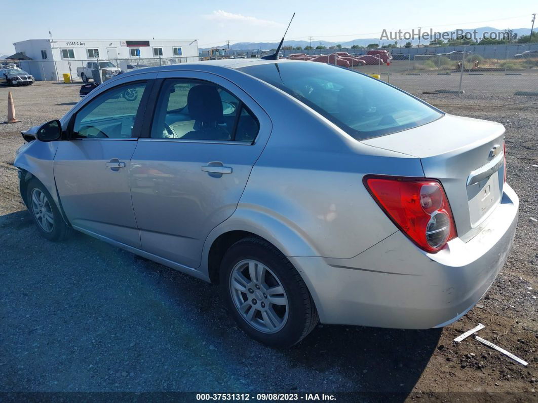 2014 Chevrolet Sonic Lt Silver vin: 1G1JC5SH9E4109111