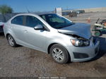 2014 Chevrolet Sonic Lt Silver vin: 1G1JC5SH9E4109111