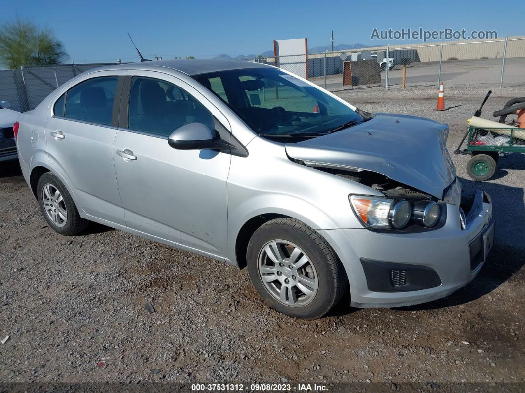 2014 Chevrolet Sonic Lt Silver vin: 1G1JC5SH9E4109111