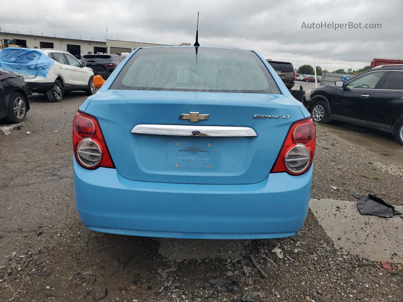 2014 Chevrolet Sonic Lt Синий vin: 1G1JC5SH9E4183063