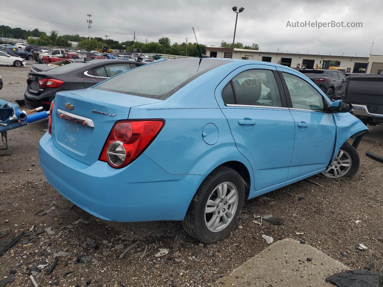 2014 Chevrolet Sonic Lt Синий vin: 1G1JC5SH9E4183063