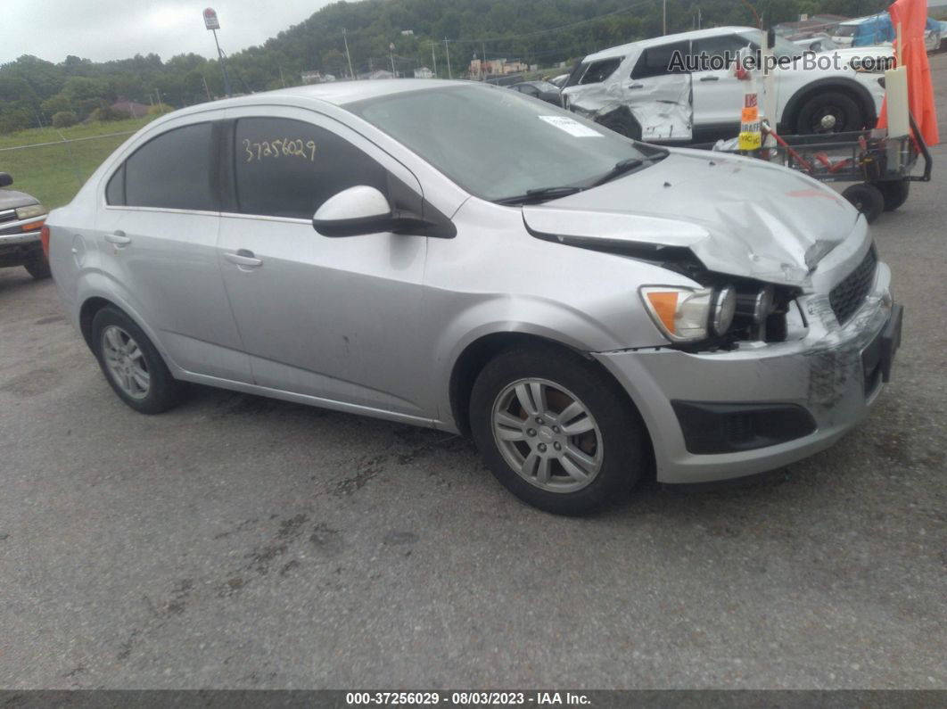 2014 Chevrolet Sonic Lt Silver vin: 1G1JC5SH9E4192362