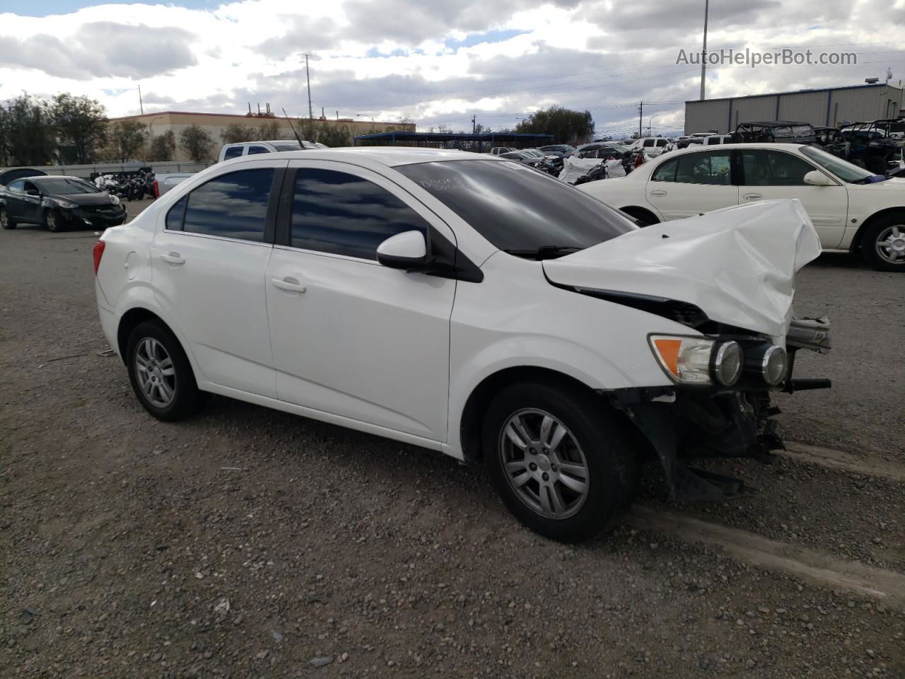 2014 Chevrolet Sonic Lt Белый vin: 1G1JC5SH9E4202632