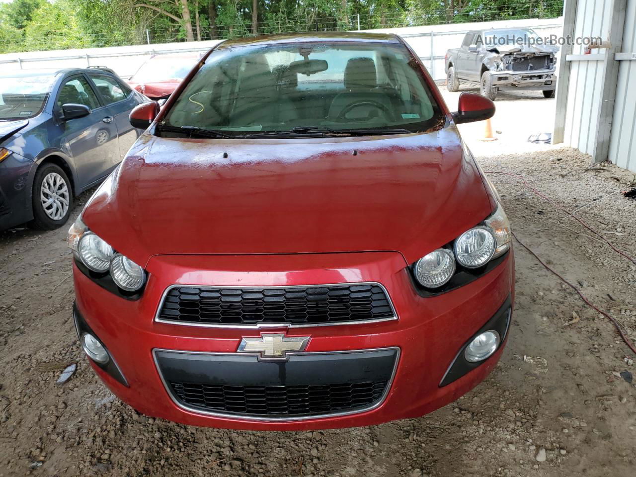 2014 Chevrolet Sonic Lt Red vin: 1G1JC5SH9E4204736