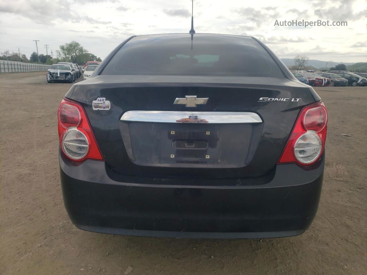 2014 Chevrolet Sonic Lt Black vin: 1G1JC5SH9E4205207