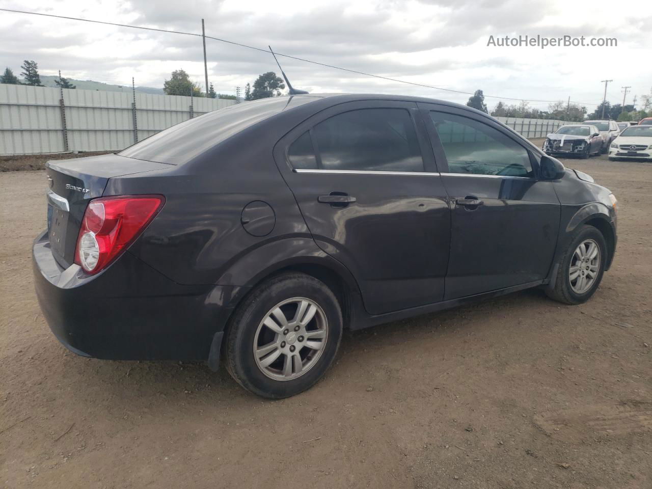 2014 Chevrolet Sonic Lt Black vin: 1G1JC5SH9E4205207