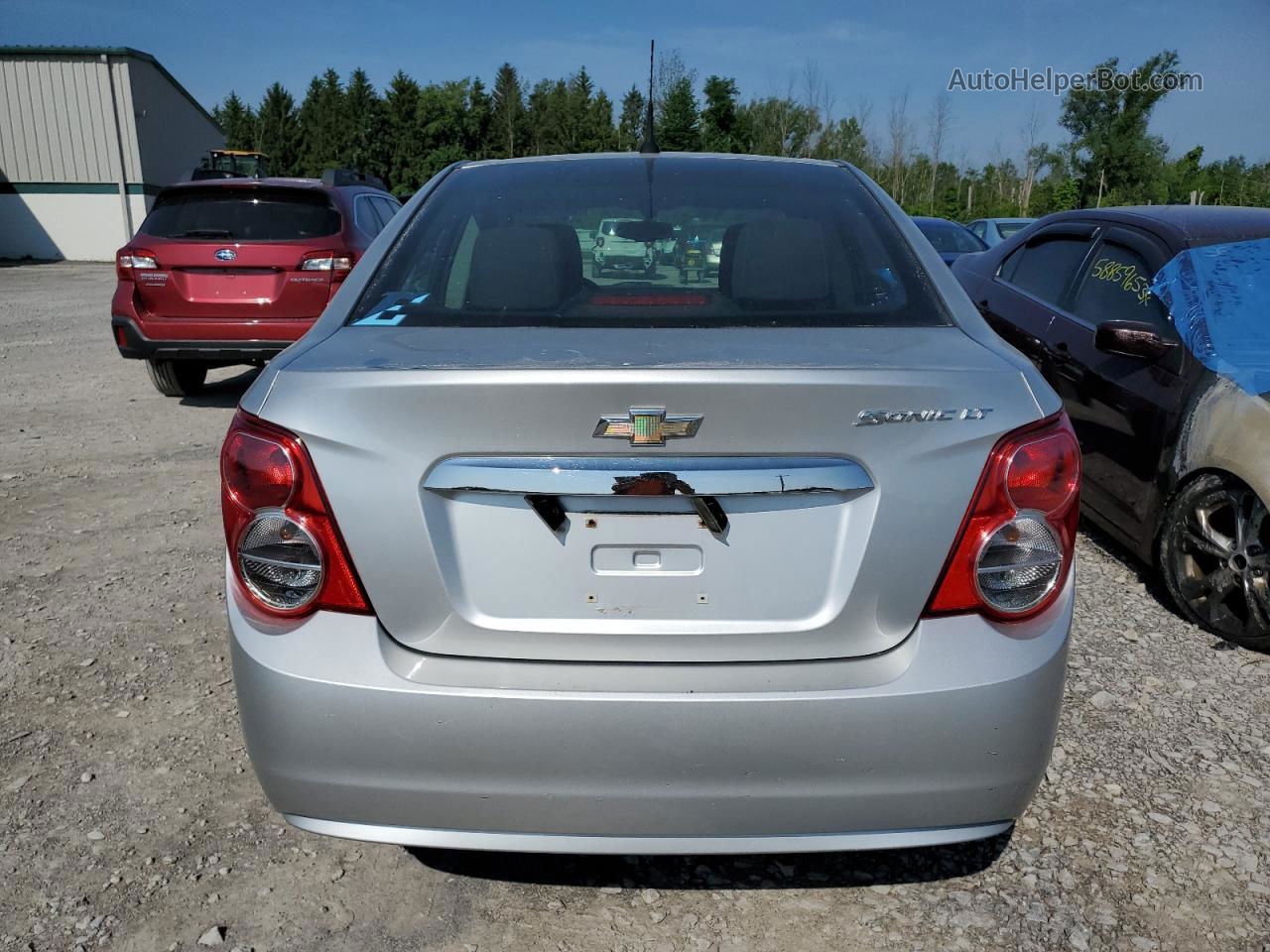 2014 Chevrolet Sonic Lt Gray vin: 1G1JC5SH9E4212139