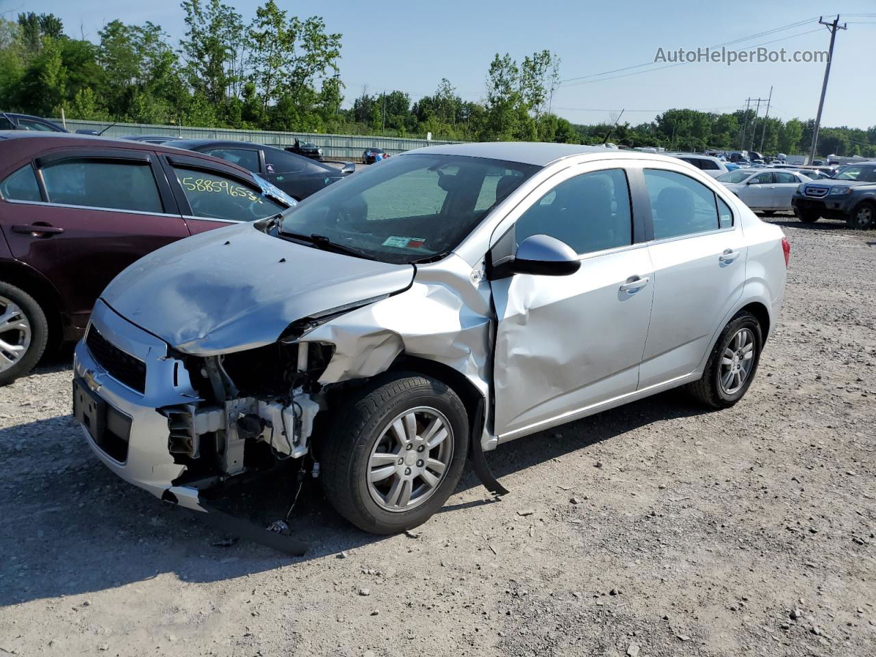 2014 Chevrolet Sonic Lt Gray vin: 1G1JC5SH9E4212139