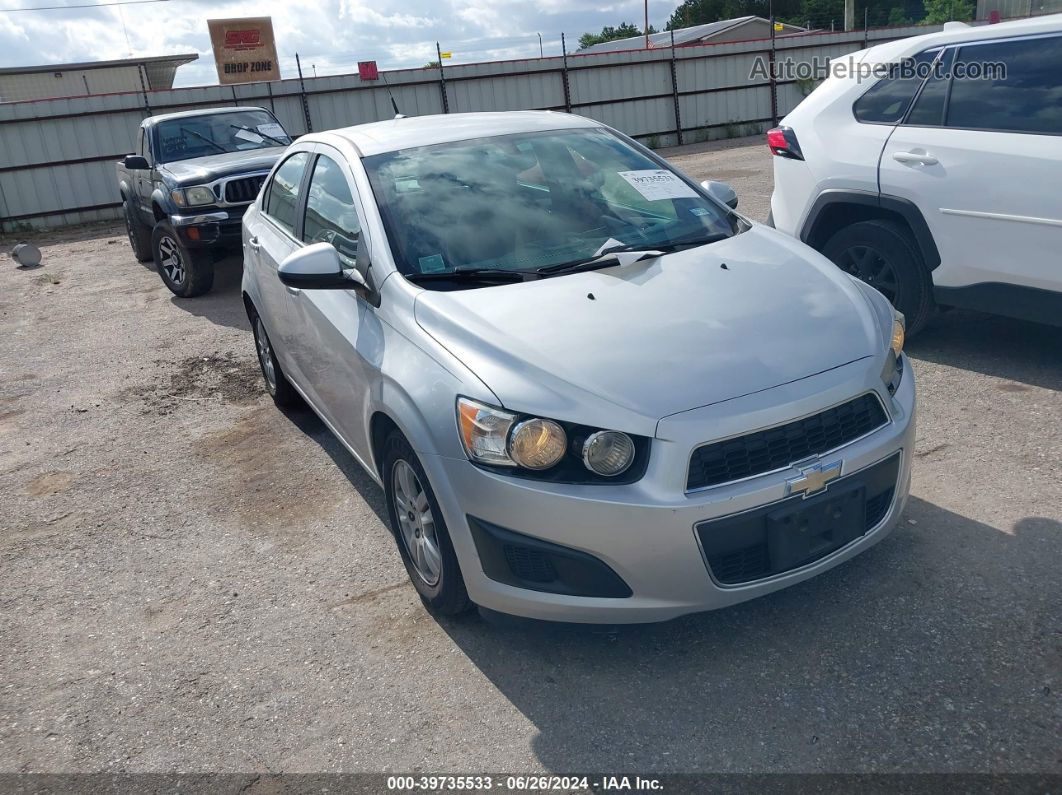 2014 Chevrolet Sonic Lt Auto Silver vin: 1G1JC5SH9E4238904