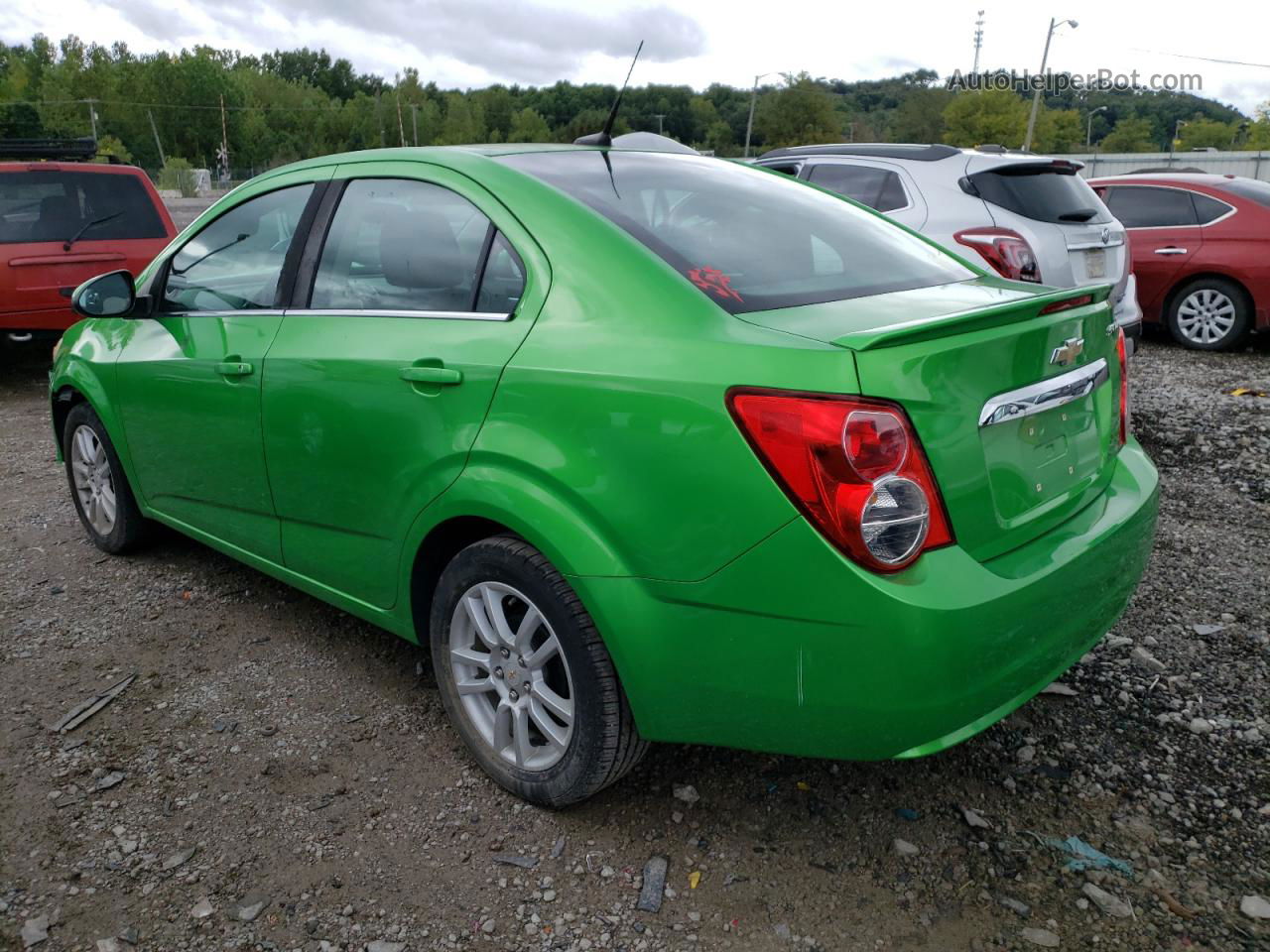 2014 Chevrolet Sonic Lt Green vin: 1G1JC5SH9E4239910