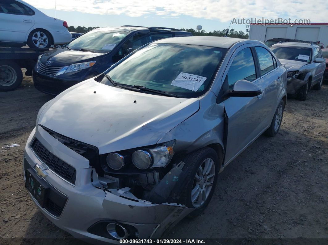 2013 Chevrolet Sonic Lt Auto Silver vin: 1G1JC5SHXD4138776