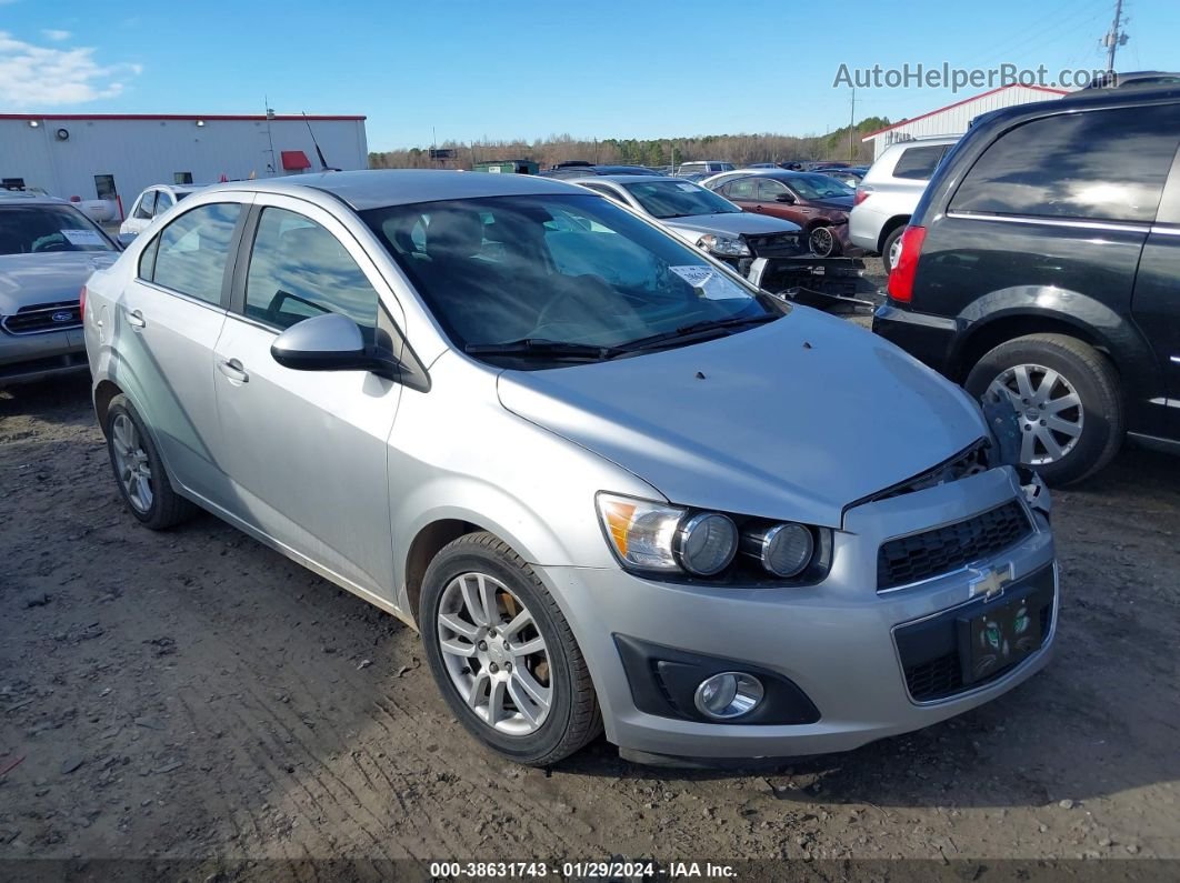 2013 Chevrolet Sonic Lt Auto Silver vin: 1G1JC5SHXD4138776