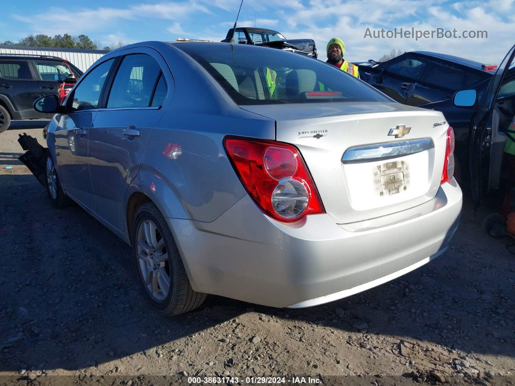 2013 Chevrolet Sonic Lt Auto Silver vin: 1G1JC5SHXD4138776