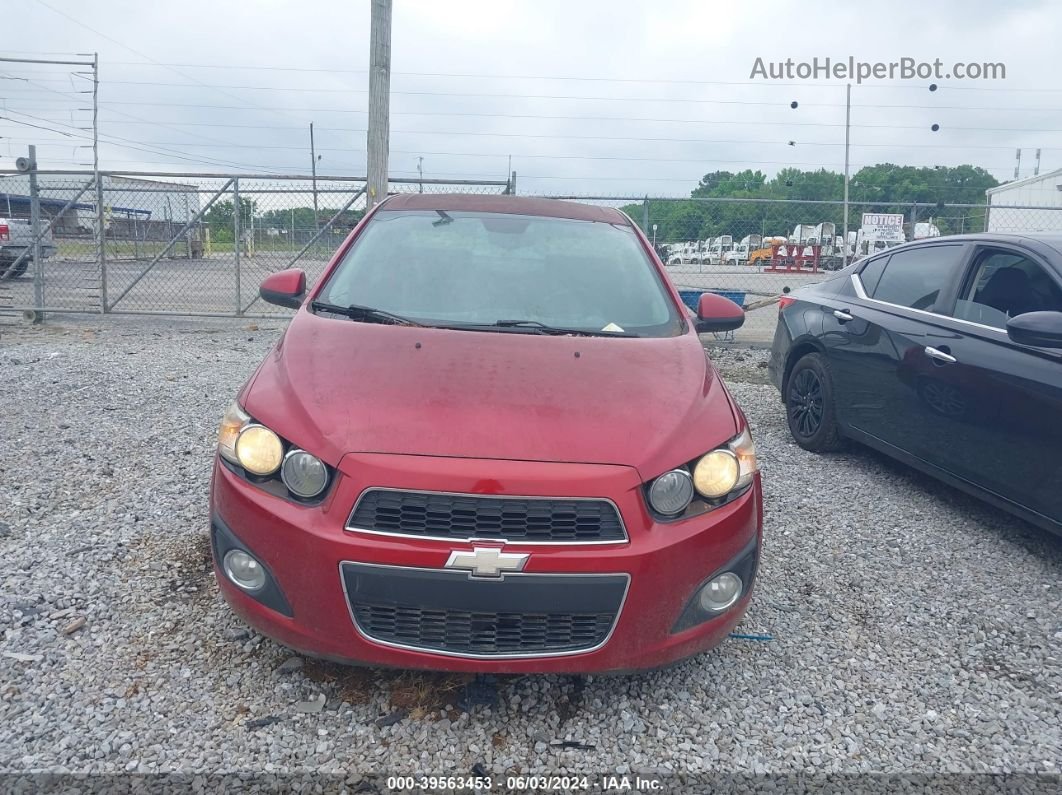 2013 Chevrolet Sonic Lt Auto Red vin: 1G1JC5SHXD4143203