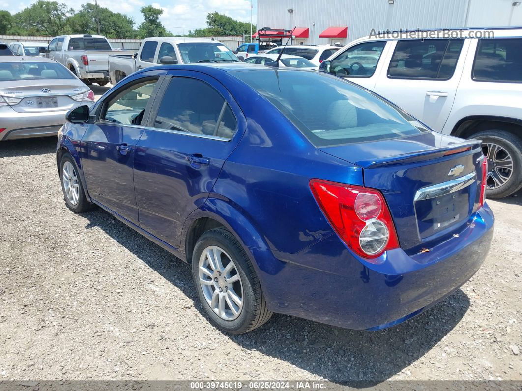 2013 Chevrolet Sonic Lt Auto Blue vin: 1G1JC5SHXD4151351