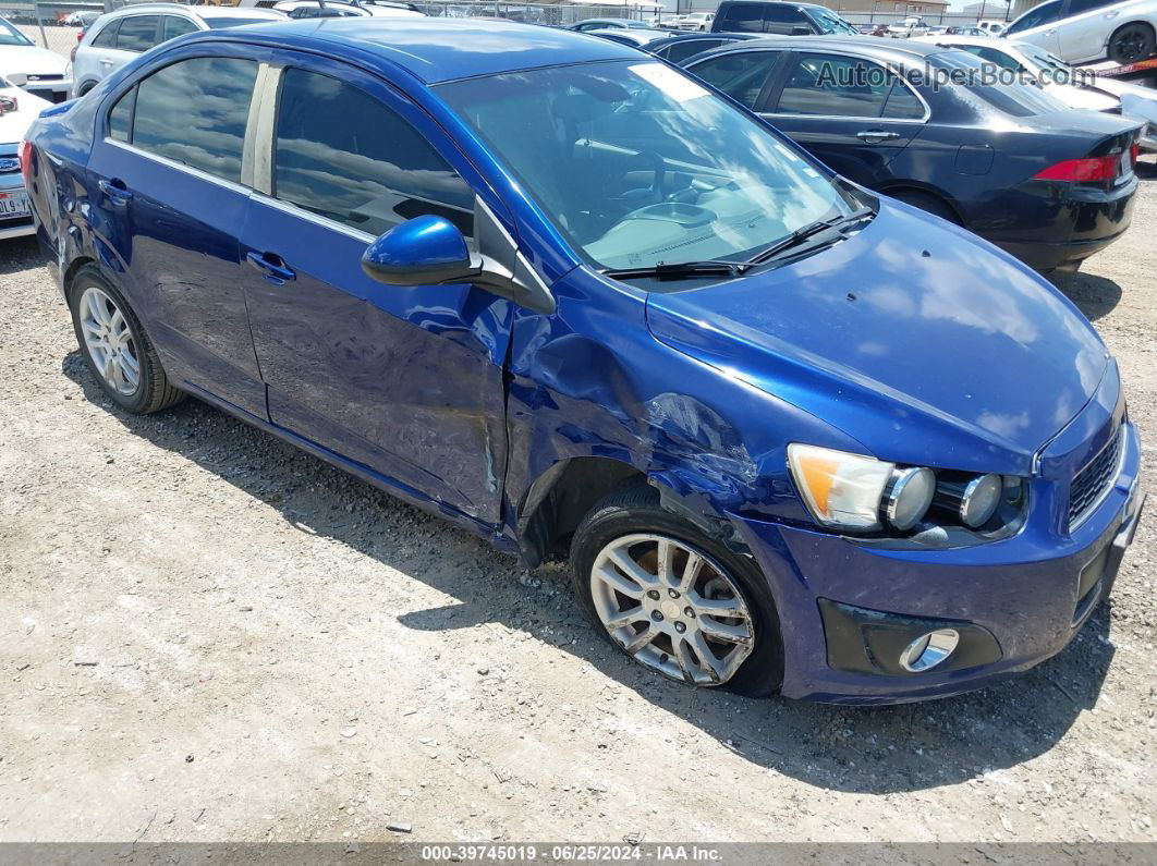 2013 Chevrolet Sonic Lt Auto Blue vin: 1G1JC5SHXD4151351