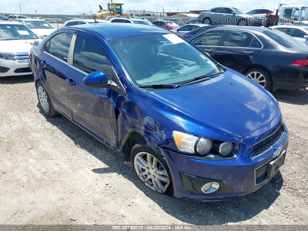 2013 Chevrolet Sonic Lt Auto Blue vin: 1G1JC5SHXD4151351