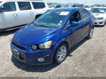 2013 Chevrolet Sonic Lt Auto Blue vin: 1G1JC5SHXD4151351