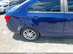 2013 Chevrolet Sonic Lt Auto Синий vin: 1G1JC5SHXD4151351