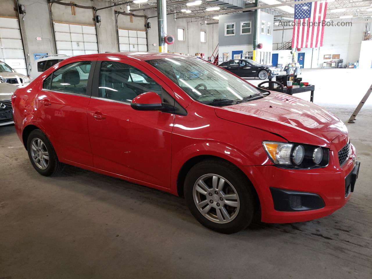 2013 Chevrolet Sonic Lt Red vin: 1G1JC5SHXD4157411