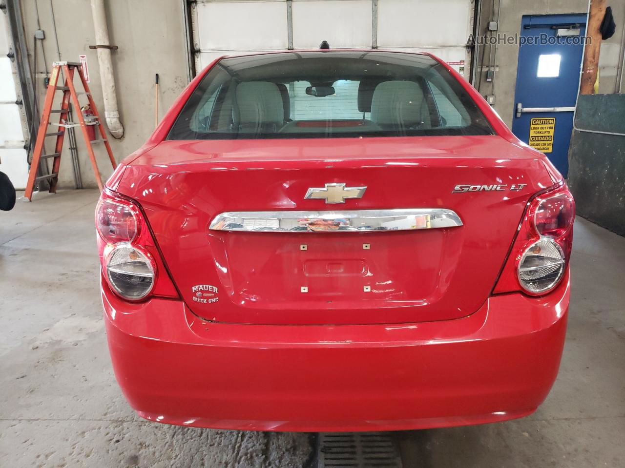 2013 Chevrolet Sonic Lt Red vin: 1G1JC5SHXD4157411