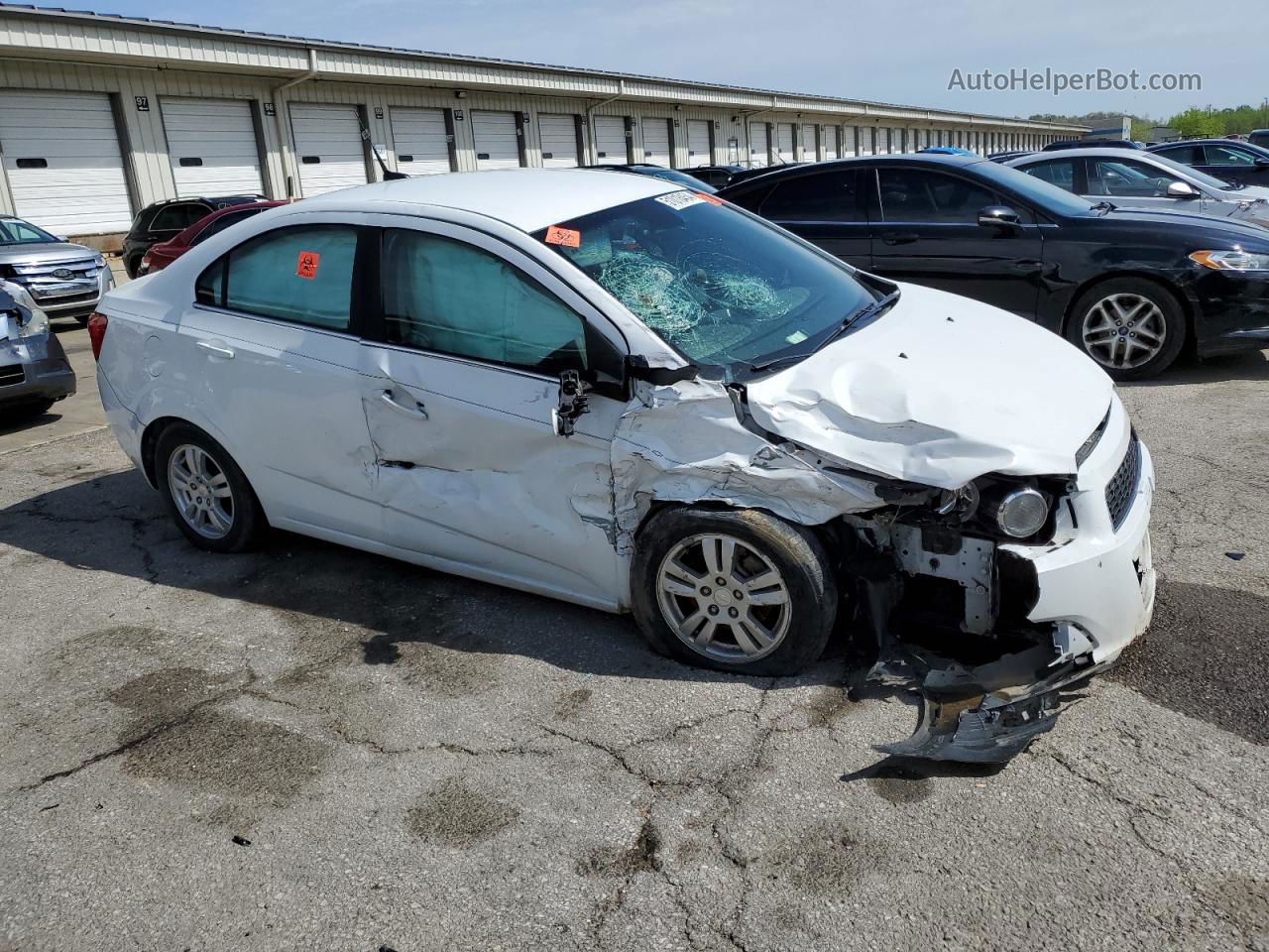 2013 Chevrolet Sonic Lt White vin: 1G1JC5SHXD4166965