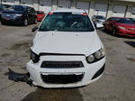 2013 Chevrolet Sonic Lt White vin: 1G1JC5SHXD4166965