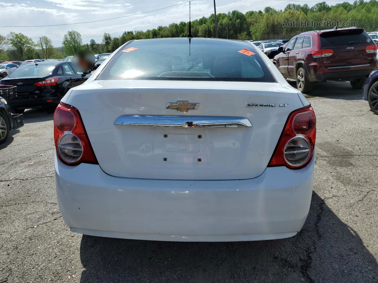 2013 Chevrolet Sonic Lt White vin: 1G1JC5SHXD4166965