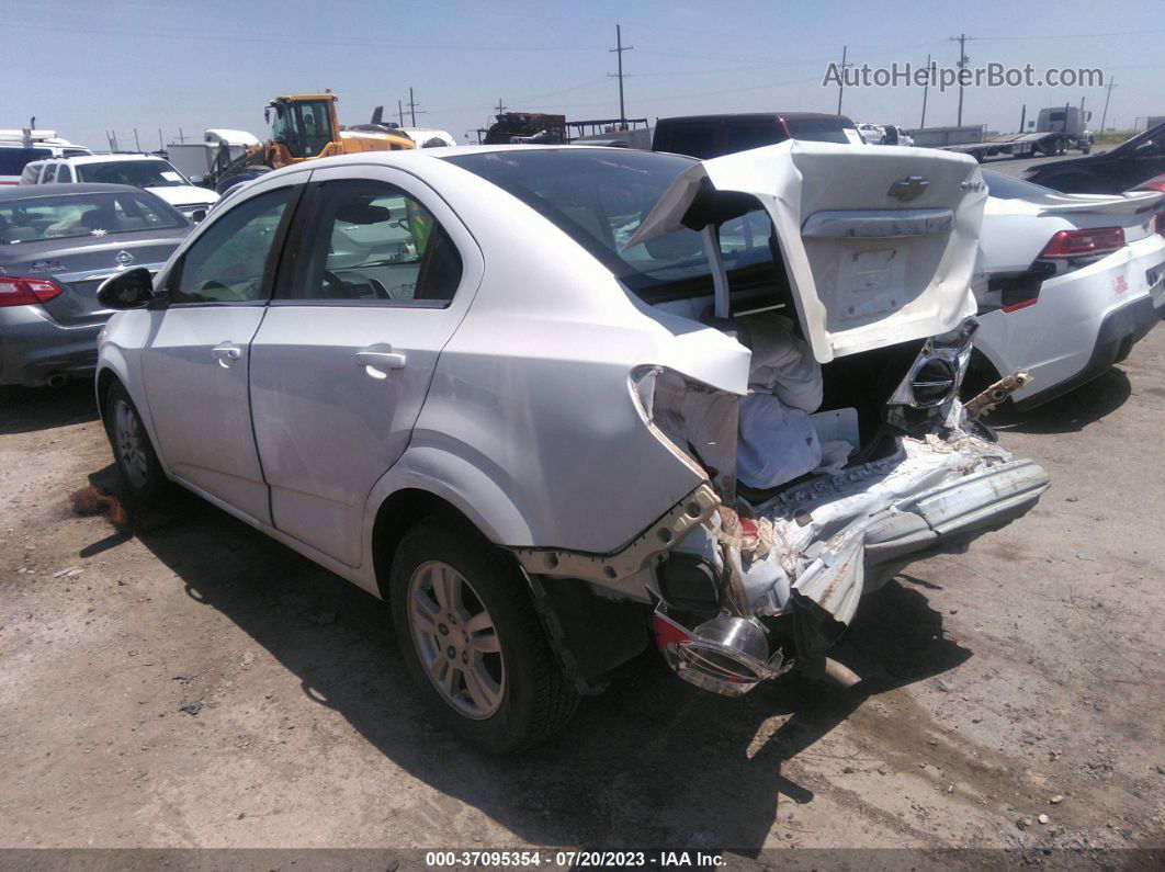 2013 Chevrolet Sonic Lt White vin: 1G1JC5SHXD4176797