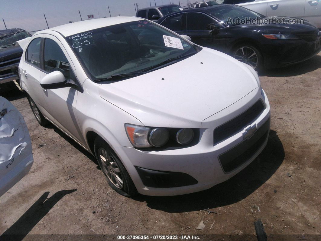 2013 Chevrolet Sonic Lt White vin: 1G1JC5SHXD4176797