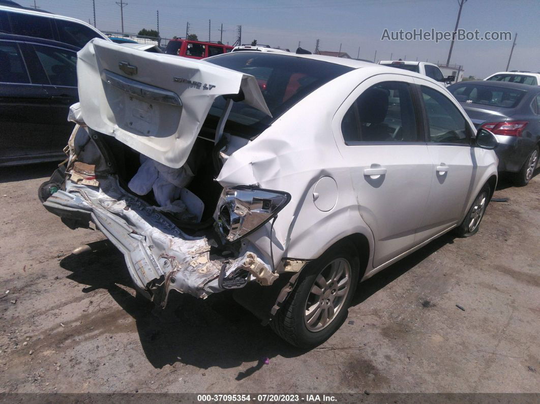 2013 Chevrolet Sonic Lt White vin: 1G1JC5SHXD4176797