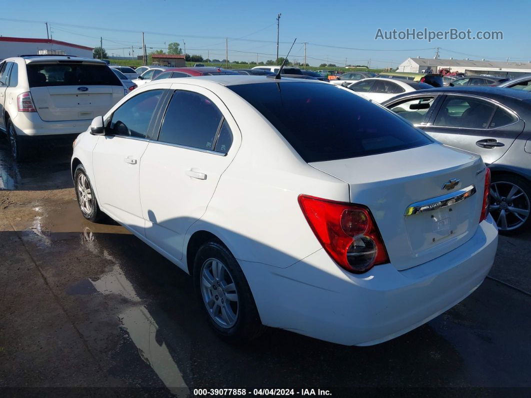 2013 Chevrolet Sonic Lt Auto White vin: 1G1JC5SHXD4256908