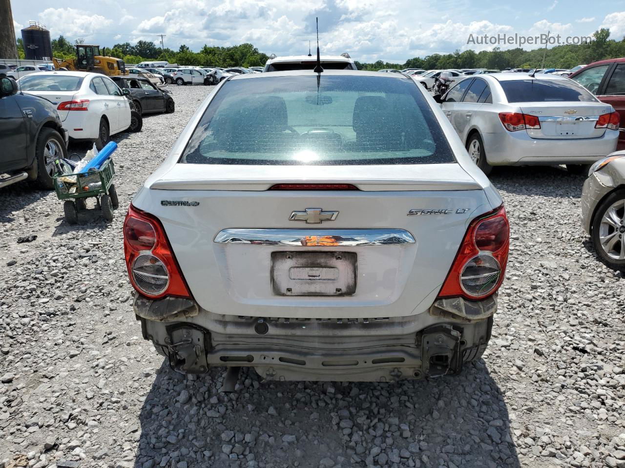 2014 Chevrolet Sonic Lt Silver vin: 1G1JC5SHXE4132381