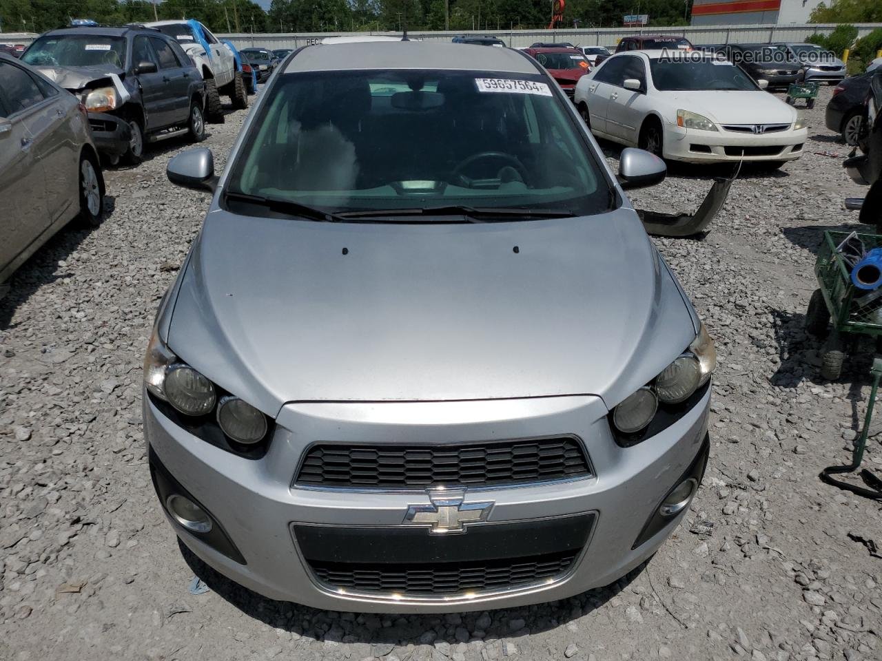 2014 Chevrolet Sonic Lt Серебряный vin: 1G1JC5SHXE4132381